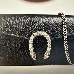 DIONYSUS BLACK LEATHER SUPER MINI BAG